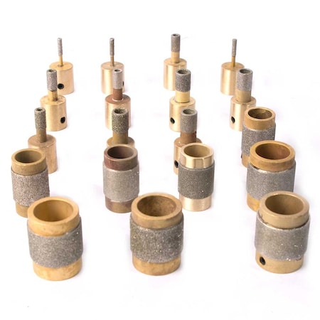 Specialty Diamond 19 Bit Glass Tile and Stone Diamond Grinding Wheel Assortment DGBMASTER